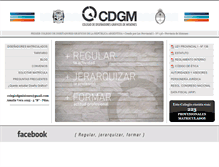 Tablet Screenshot of cdgm.org.ar
